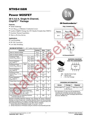 NTHS4166NT1G datasheet  